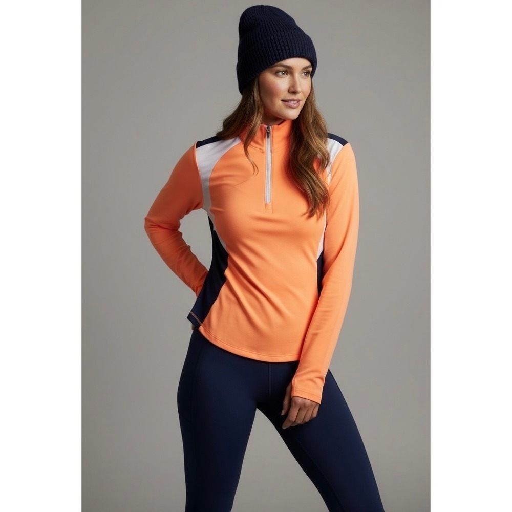 NEW ANNIKA Cutter Buck Medium 1/4 Zip Drytec Golf‎ Pullover Colourblock